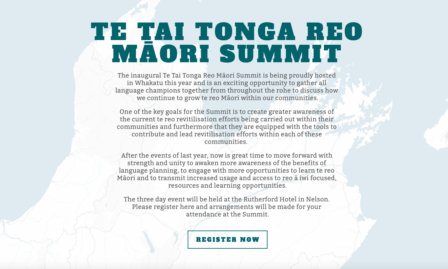 Te Tai Tonga Reo Māori Summit