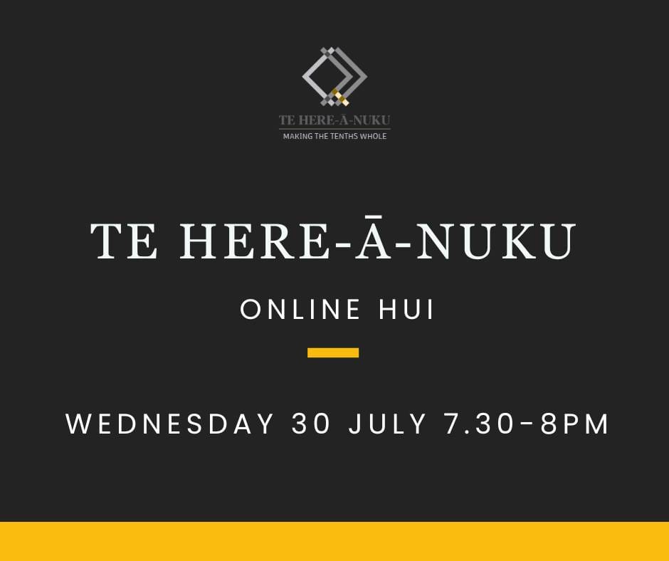 Te Here-ā-Nuku June update
