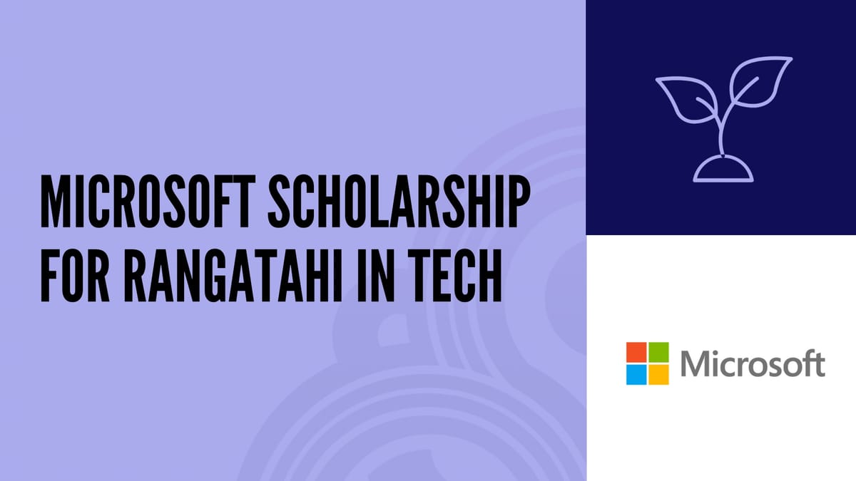 Tech scholarships for rangatahi