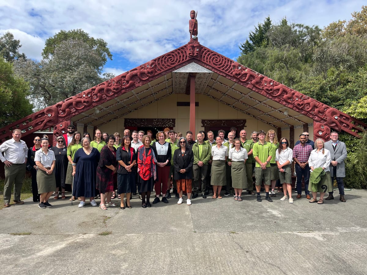 Welcoming Kaihonoa Taiao at Ōmaka Marae
